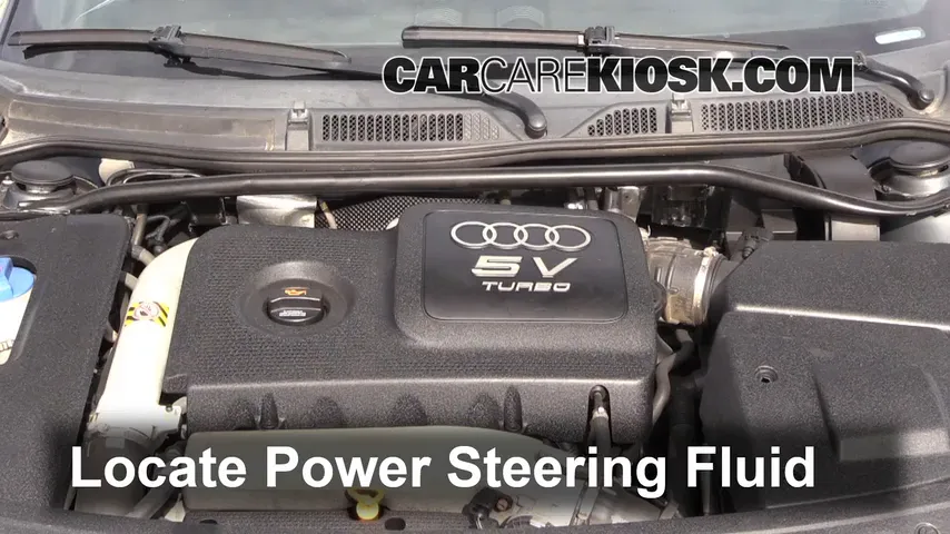 2004 Audi TT Quattro 1.8L 4 Cyl. Turbo Convertible Power Steering Fluid Add Fluid